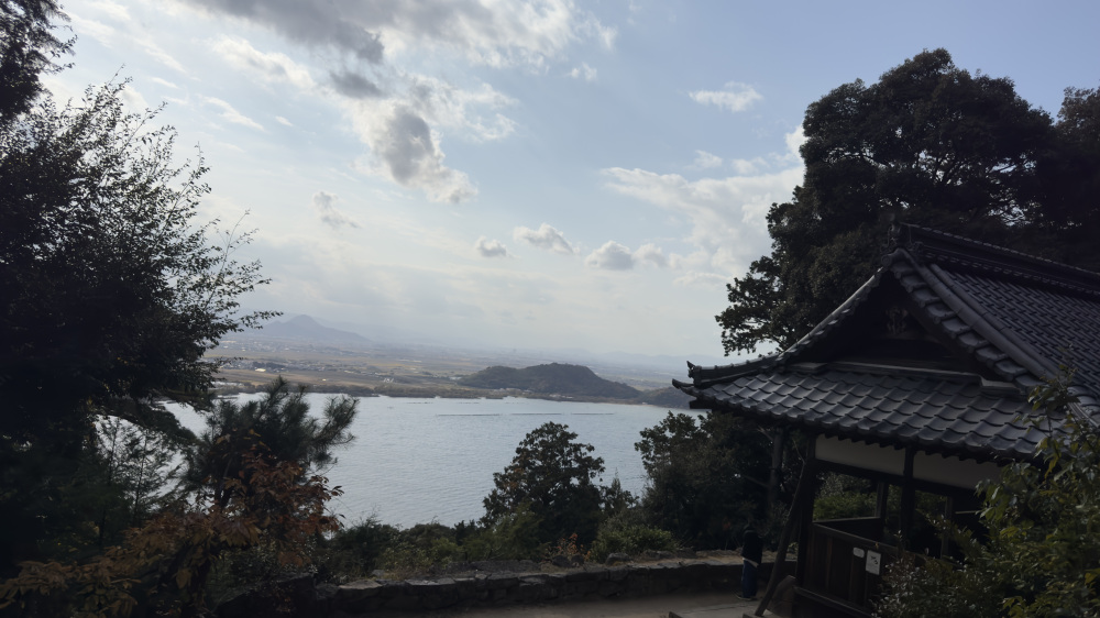 琵琶湖を一望できる