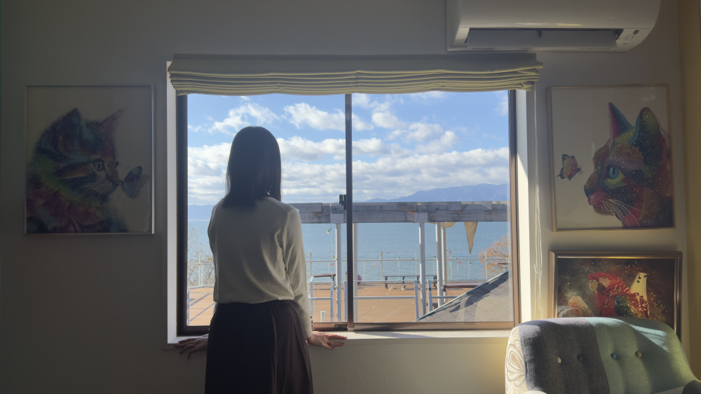 景色を独り占め