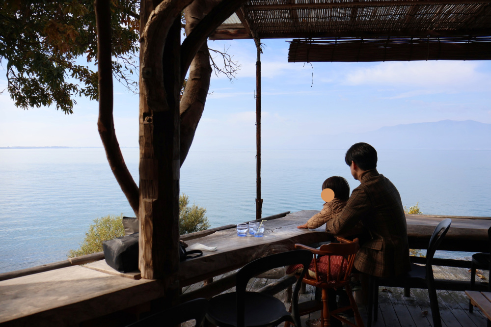 テラス席からの景色