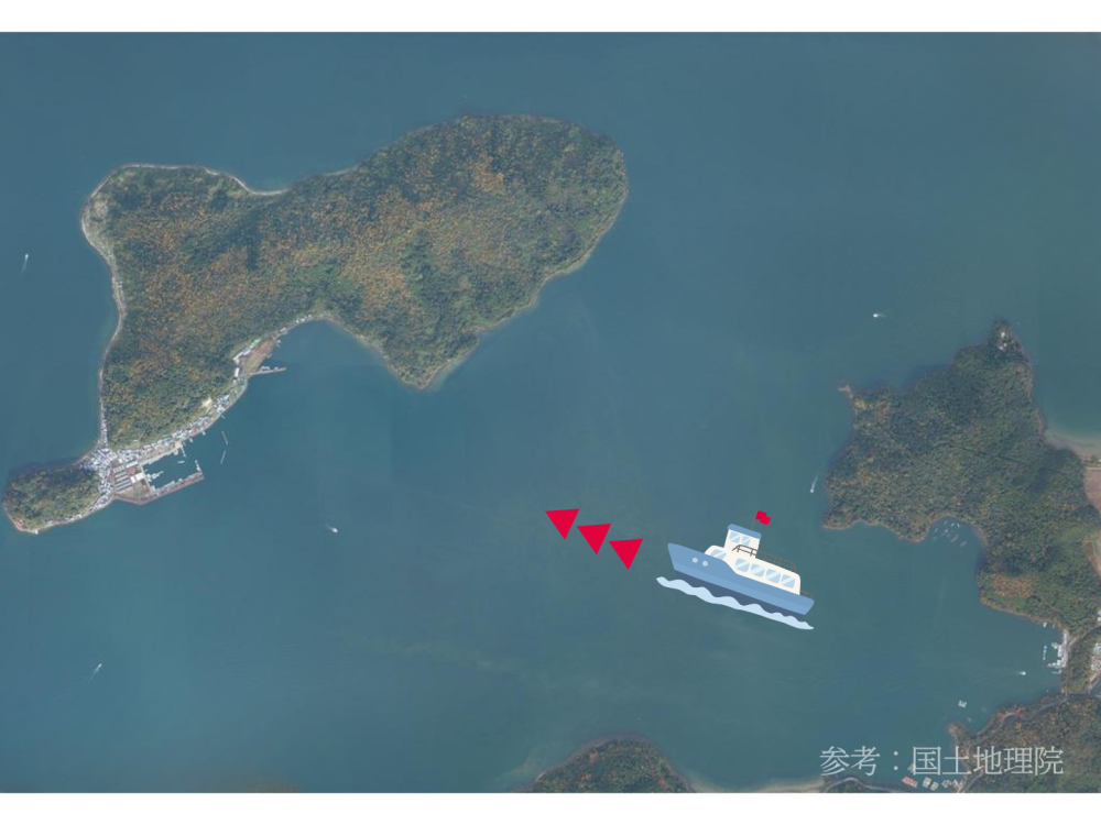 堀切港から沖島へ。