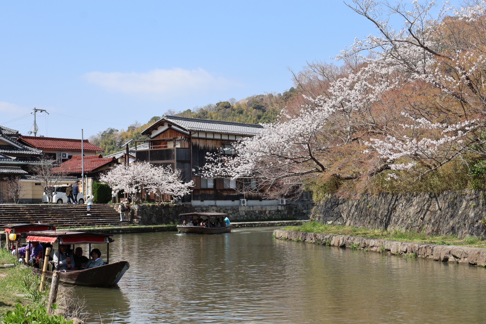 明治橋近くの船乗り場